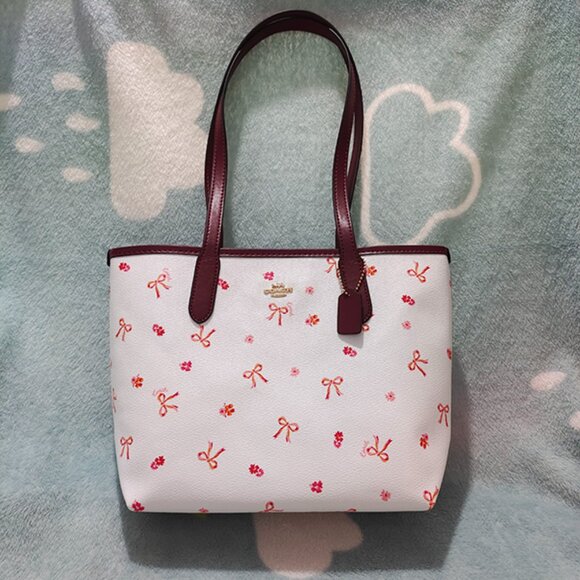 Coach Handbags - Coach Mini City Tote With Bow Tie Print